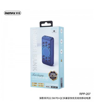 Зовнішні акумулятори REMAX Tanyl Series QC22.5W Wireless Fast Charging Power Bank 20000mAh RPP-207