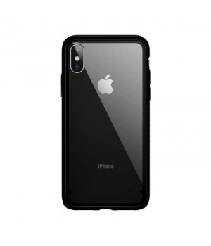 Кейси iPhone Xs Baseus See-through Glass Protection Case black