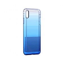 Кейси iPhone Xs Max Baseus Colorful Airbag case trans-blue