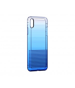 Кейси iPhone Xs Max Baseus Colorful Airbag case trans-blue