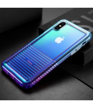 Кейси iPhone Xs Colorful Airbag Case trans-blue