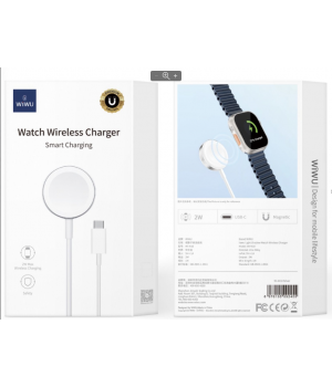 Безпровідні зарядні пристрої Watch charger Wi-M18 (USB-C) (white)