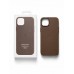 Кейсы iPhone 15 Plus Apple Leather Case with MagSafe and Animations