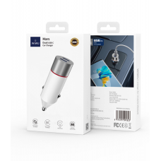 Автозарядное Wiwu Wi-QC022 USB+USB C 52.5W