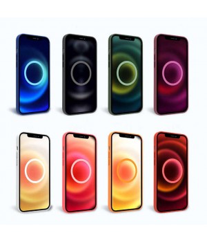 Кейси iPhone 12 Pro Max Apple Silicone Case Original with MagSafe and Animation