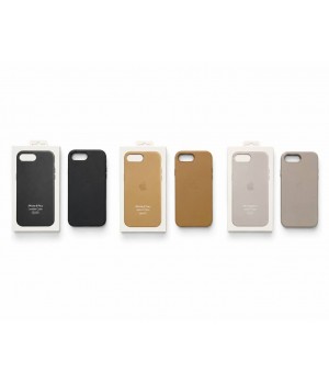 Кейси iPhone 16e Apple Leather Case with MagSafe and Animations