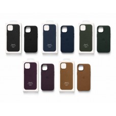 Кейсы iPhone 15 Apple Leather Case with MagSafe and Animations