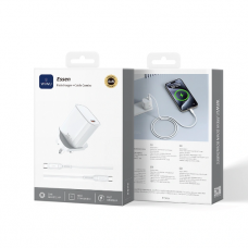 Блок питания 2.4A Essen GaN Fast Charger Combo with A-L cable Wi-G023 A-L EU