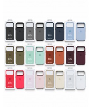 Кейси iPhone 18 Pro Apple Silicone Case Original with MagSafe + Sensor Button and Animation