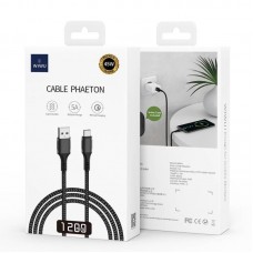 Кабели Wiwu Cyclone Data Cable F12 (USB  to USB-C)