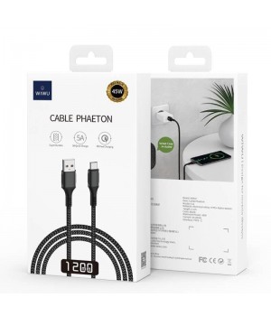 Кабелі Wiwu Cyclone Data Cable F12 (USB  to USB-C)