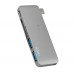 Перехідник Wiwu USB USB-C 5in1 Hub Т6 (MicroSD + USB-C + SD + USB3.0x2)