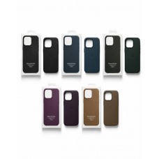 Кейсы iPhone 15 Pro Max Apple Leather Case with MagSafe and Animations
