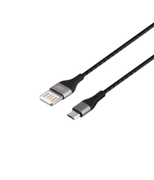 Кабель XO [NB188] USB to USB-C Double-Sided 2.4A 1m Black