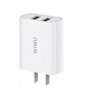 Wiwu Dual USB A Chager, EU Plug Wi-U003