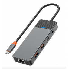 Перехідник Wiwu Linker Series Hub 9 in 1 A923RPT (grey)