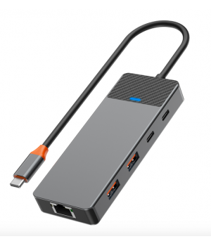Перехідник Wiwu Linker Series Hub 9 in 1 A923RPT (grey)