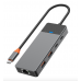Перехідник Wiwu Linker Series Hub 9 in 1 A923RPT (grey)