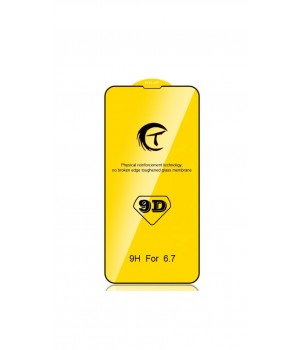 Скло iPhone 13 Pro Max/14 Plus Triplex 9D Glass 0,25mm Black