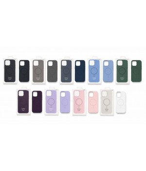 Кейси iPhone 15 Colour Silicone case with MagSafe
