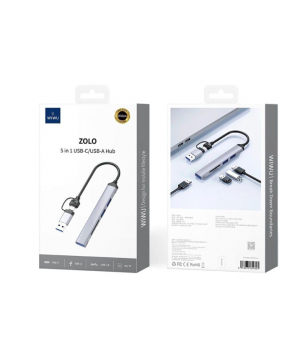 Перехідник ZOLO 5 in 1 USB-C/USB-A HUB Wi-HB003 Перехідник ZOLO 5 in 1 USB-C/USB-A HUB Wi-HB003