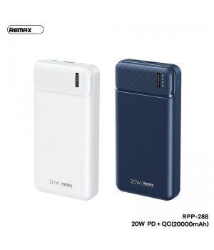 Зовнішні акумулятори Power Bank Remax Pure Series 20W Fast Charging 20000Mah RPP-288 Зовнішні акумулятори Power Bank Remax Pure Series 20W Fast Charging 20000Mah RPP-288