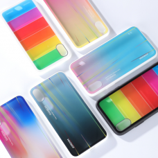 Кейси iPhone XS Joyroom Rainbow Glass Series