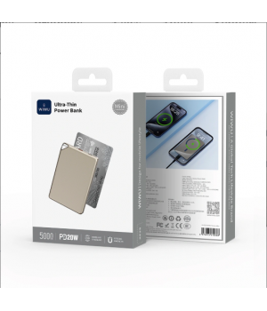 Зовнішні акумулятори Ultra Thin Series Power Bank 5000mAh Wi-P019 (3C)
