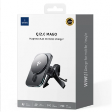 Автодержатель Wiwu Qi2.0 MAGO Magsafe wireless car charger CH-323 (black)