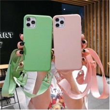 Кейсы iPhone 12/12Pro Silicone case with Strap