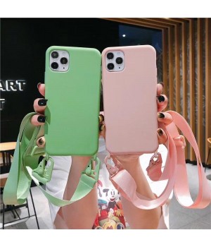 Кейси iPhone 12/12Pro Silicone case with Strap