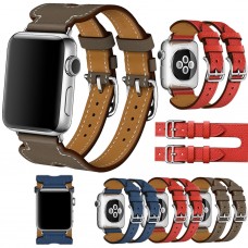 Аксесуари iWatch Ремінець Hermes Fauve Barenia Double Buckle Cuff 38/40mm 