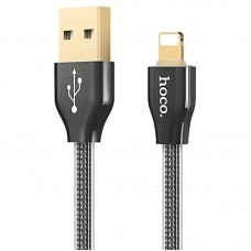 Кабелі Hoco Lightning Golden Jelly Knitted Lightning Charging Cable 