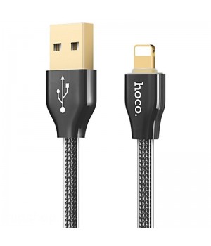 Кабелі Hoco Lightning Golden Jelly Knitted Lightning Charging Cable 