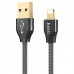 Кабелі Hoco Lightning Golden Jelly Knitted Lightning Charging Cable 