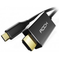Перехідники Rock Charge Cable Type-C To HDMI Cable 1.8m