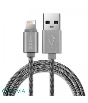 Кабелі Devia Fashion Cable for Apple iOS (MFI 2.0m) space gray