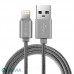 Кабелі Devia Fashion Cable for Apple iOS (MFI 2.0m) space gray