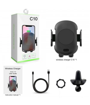 Автотримач Fast Wireless Charger C10