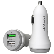 Автозарядне McDodo Dual USB Ports Car Charger 