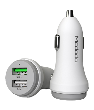 Автозарядне McDodo Dual USB Ports Car Charger 