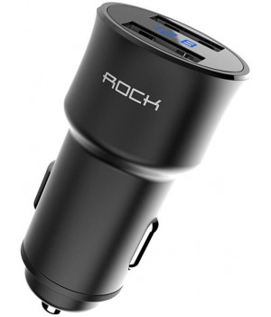 Автозарядне Rock Car Charger with Digital Display