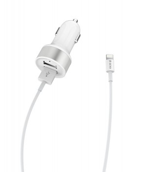 Автозарядне Devia Car Charger Smart Dual USB Suit (MFI) 
