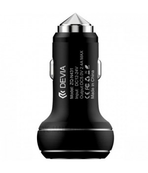 Автозарядне Devia Car Charger Thor Dual USB Port Gun 