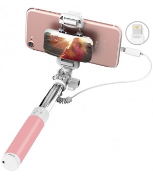 Аксесуари Селфістіки Rock Mini Selfie Stick with Lightning Control & Mirror 