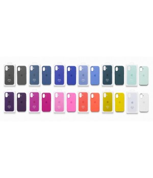 Кейсы iPhone 16 Apple Silicone Case Original with MagSafe + Sensor Button and Animation
