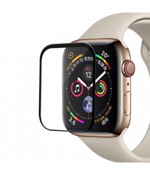 Скло iWatch COTEetCi 4D Full Glue Glass black 44mm