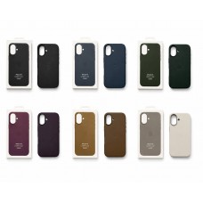 Кейсы iPhone 16 Apple Leather Case with MagSafe and Animations