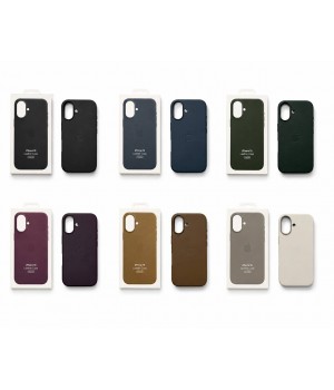 Кейсы iPhone 16 Apple Leather Case with MagSafe and Animations