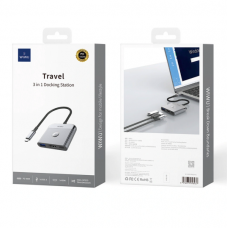 Перехідник Traveling 3in1 USB C hub Wi-HB002